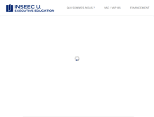 Tablet Screenshot of inseec-executive.com